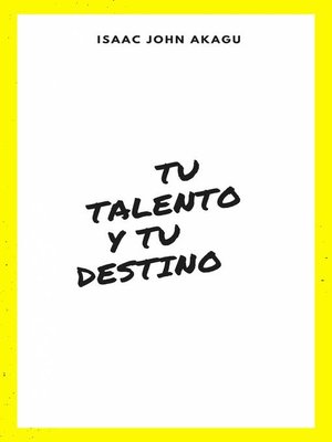 cover image of tu Talento y tu Destino